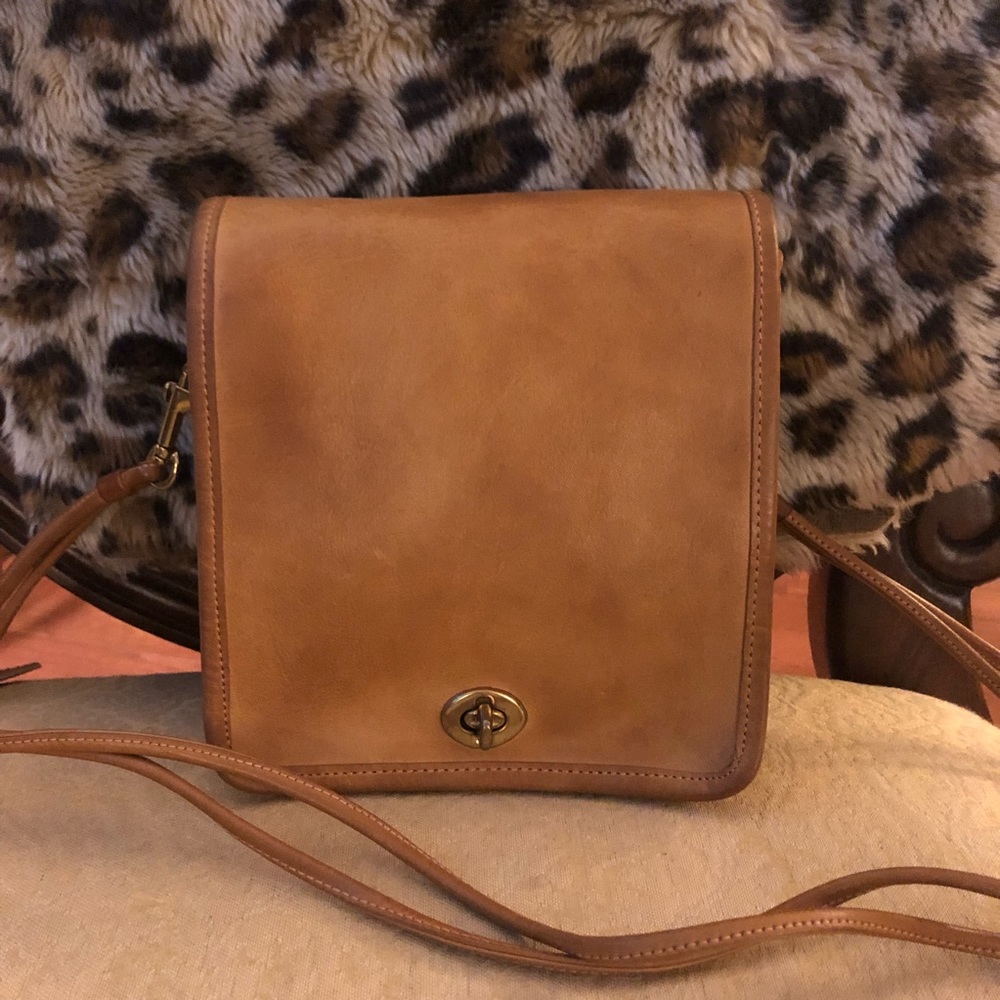 Authentic COACH Camel Leather Handbag